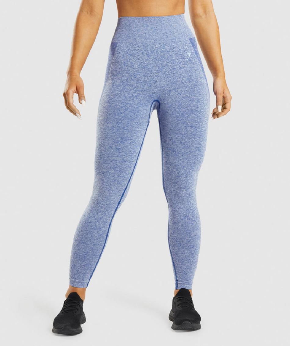 Leggins Gymshark Flex High Waisted Mujer Azules | CO 2904OKI